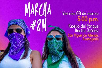 International Women's Day March [] Parque Benito Juarez