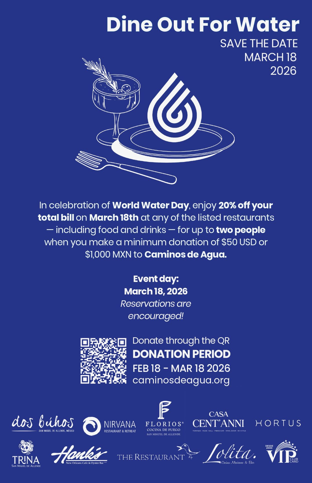 Flyer DINE OUT FOR WATER 11 x 17 in page 0001