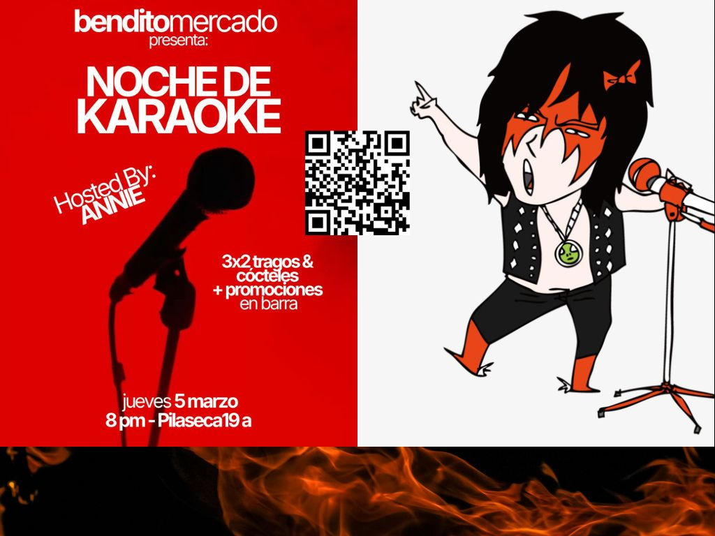 Karaoke Jueves 5 Marzo Bendito Mercado